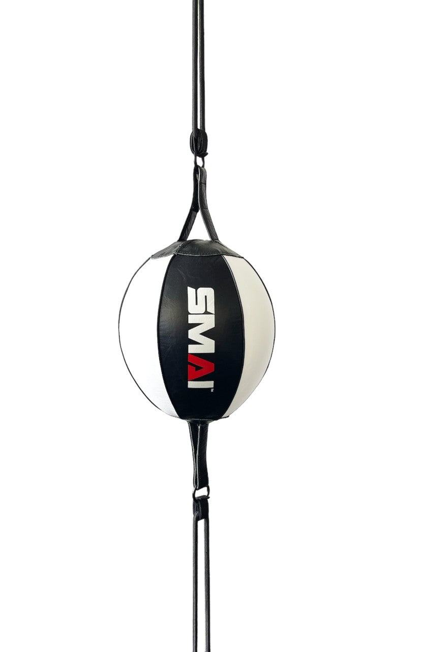 Ballon double en cuir véritable SMAI, 25 cm – pour l'entraînement de la coordination