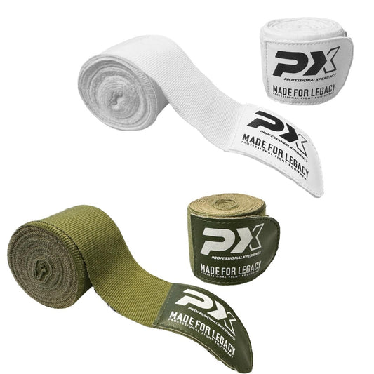 Bandages de boxe PX Legacy Longueur 450 cm - matériau respirant, mélange de coton pour un ajustement confortable