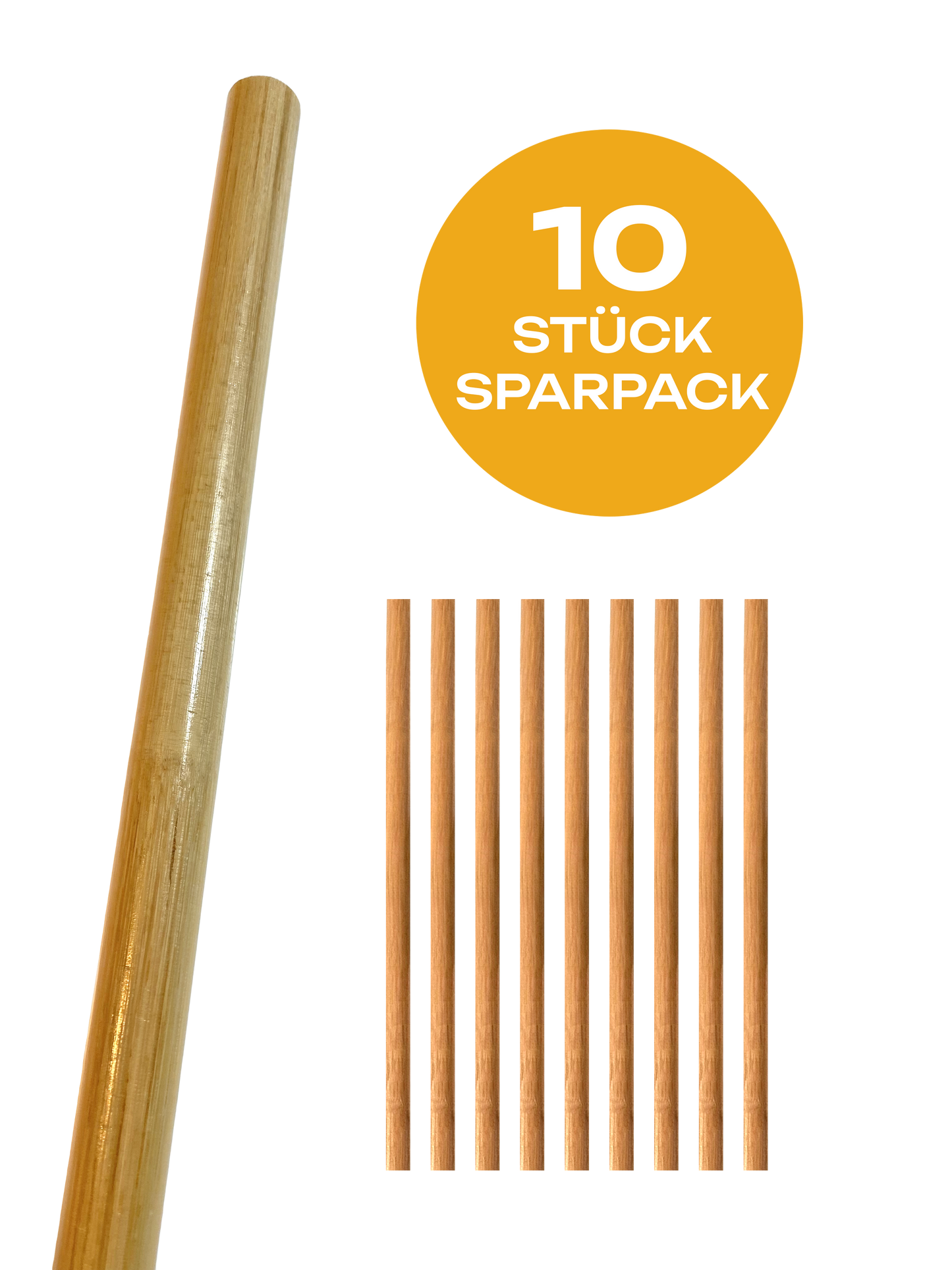 Lot de 10 bâtons d'escrime en rotin léger 65 cm - Bâton Arnis Kali d'entraînement aux armes