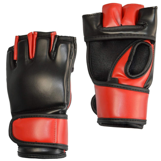 Protection des mains MMA PU noir-rouge coupe ergonomique