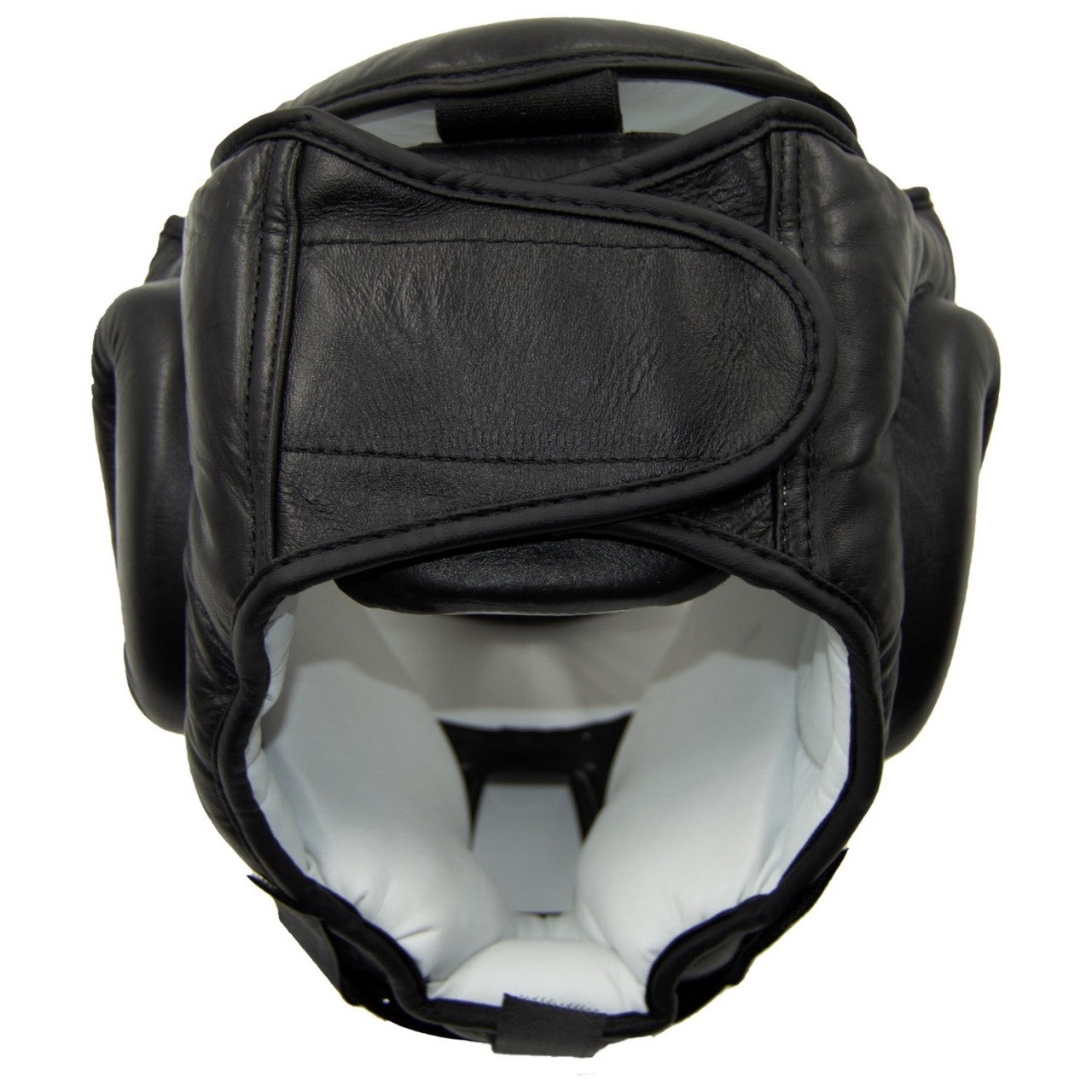 Casque de protection en cuir mesh noir - Karaté, Taekwondo, Kickboxing - Protections pour arts martiaux
