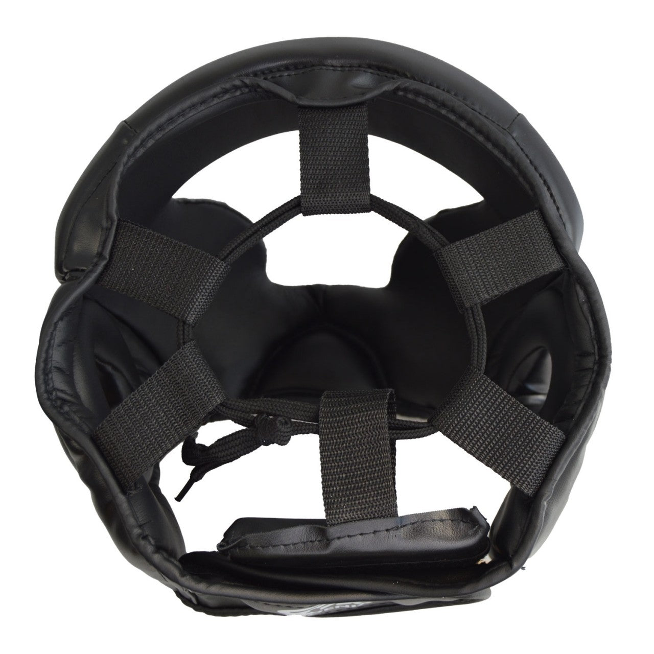 Casque PX en cuir synthétique noir - Protections pour karaté, taekwondo, kickboxing - Arts martiaux