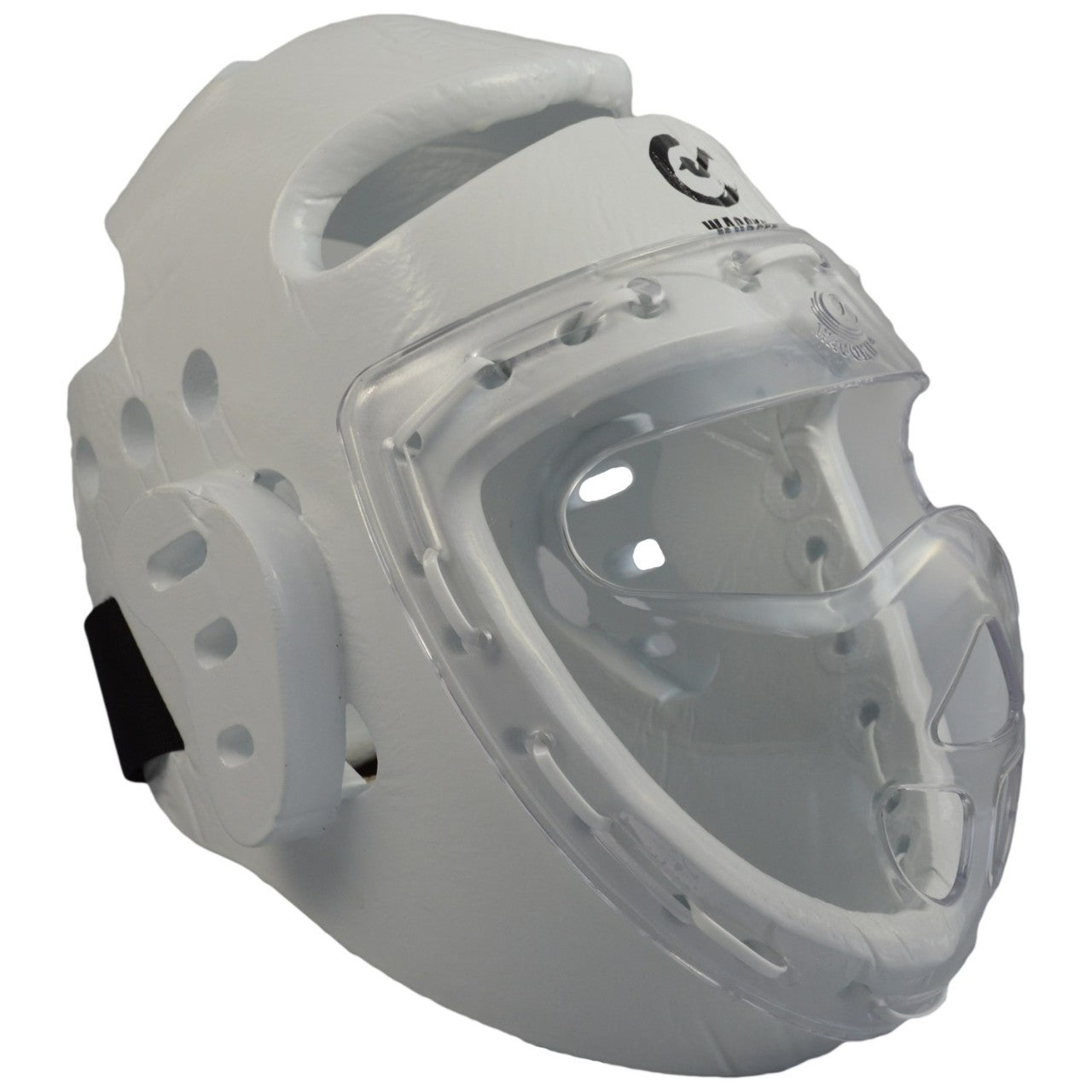 Casque de protection WACOKU en mousse blanche, masque, WTF - Karaté, Taekwondo, Kickboxing - Protections pour arts martiaux