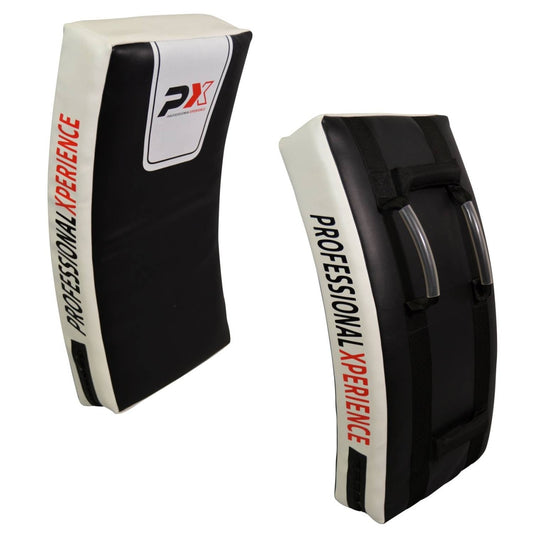 Tapis de frappe PX PROTECH HQ - 75 x 35 x 15 cm - Rembourrage en mousse gel - Cuir synthétique noir et blanc