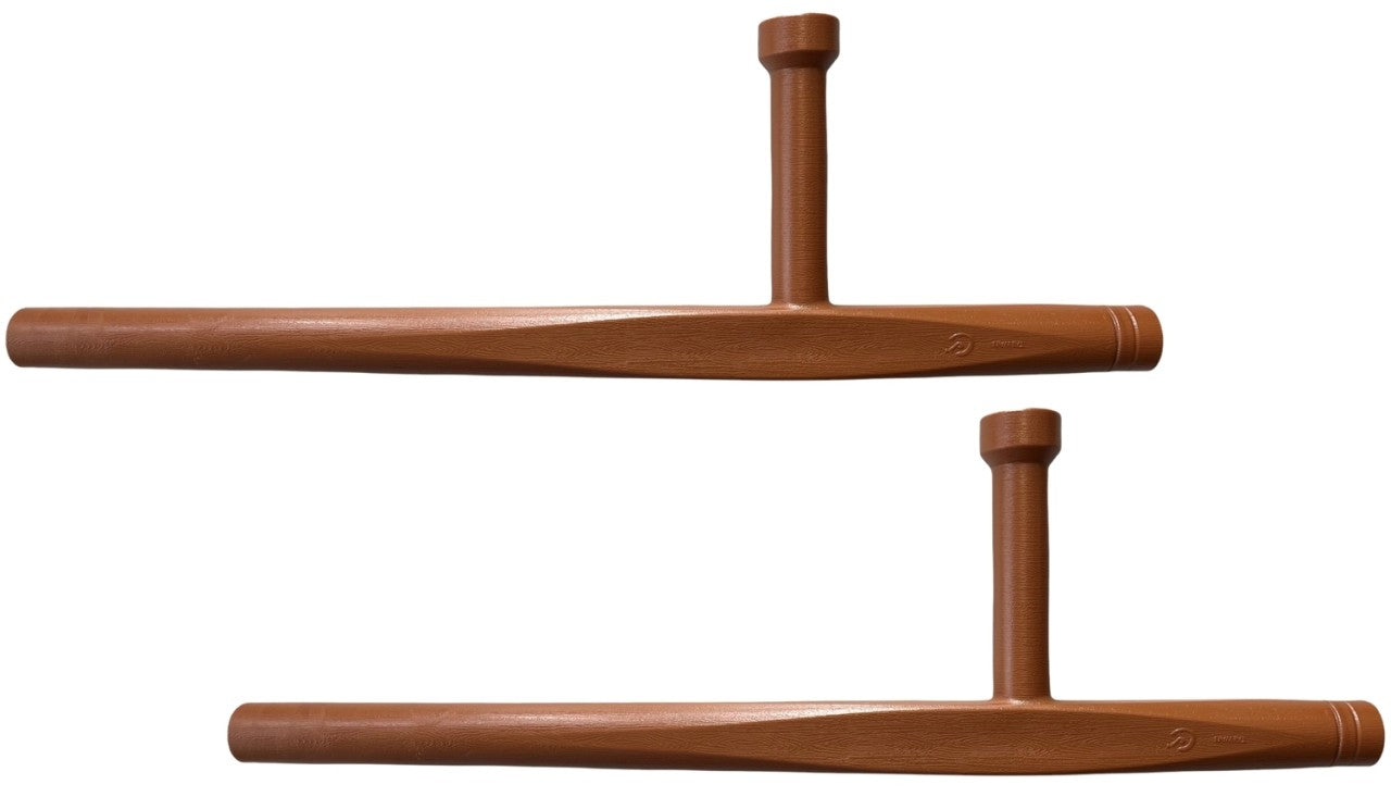 Tonfa plastique marron (paire)