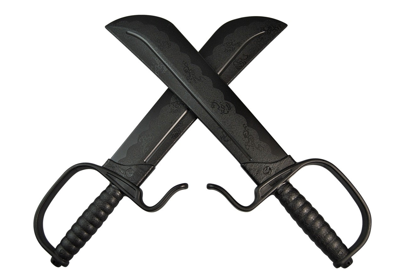 Paire de couteaux d'entraînement Wing Tsun en plastique, arme d'entraînement de 45 cm en plastique