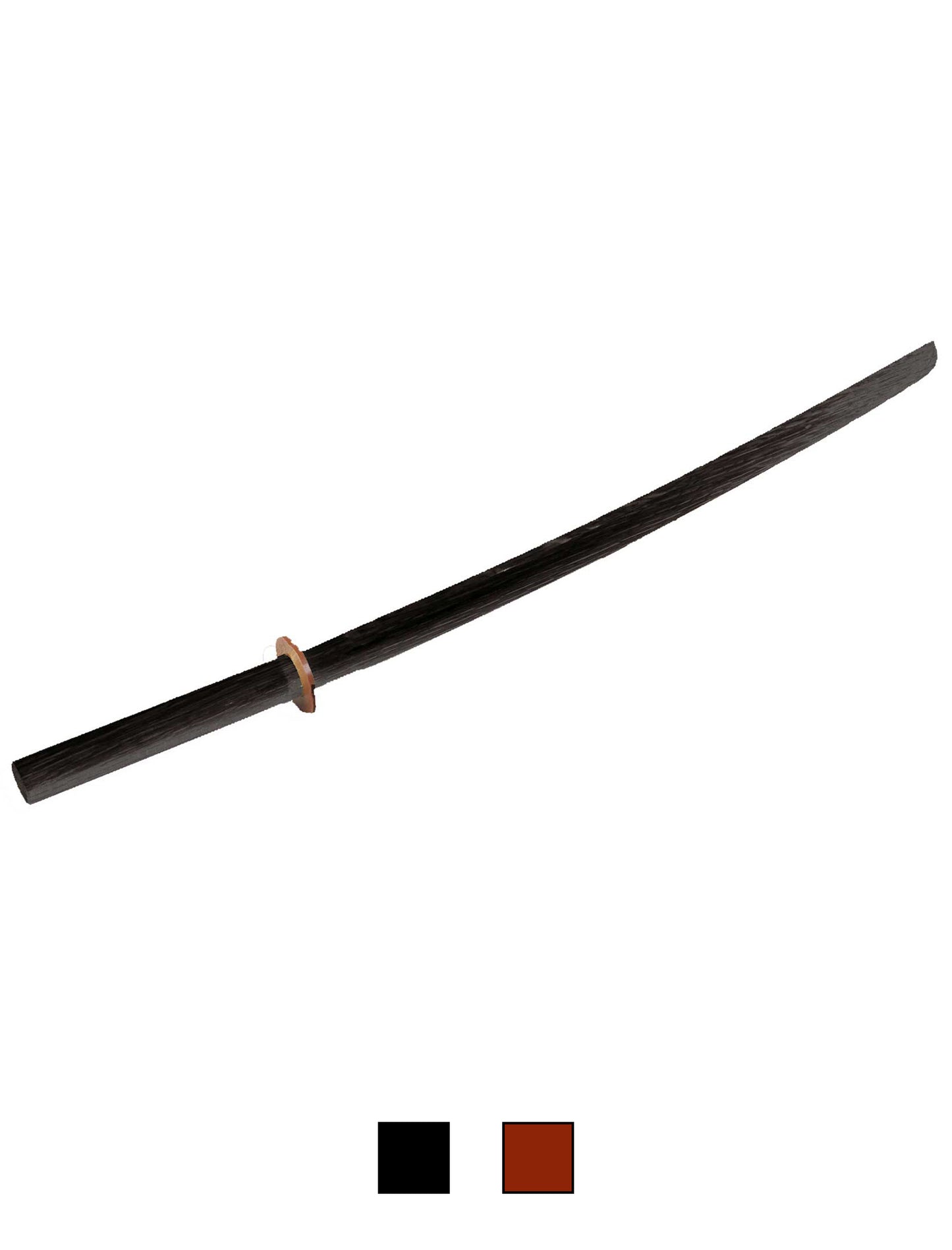 Bokken noir junior en chêne rouge, 90 cm, 620 g
