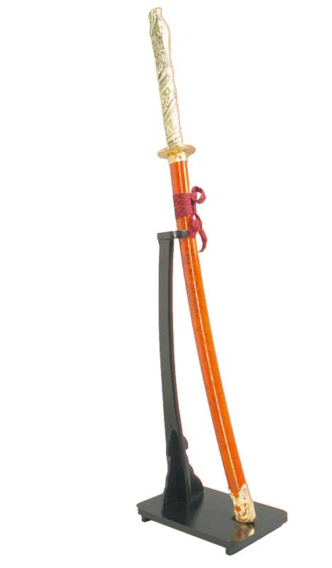 Support d'épée en bois noir pour 1 Katana ou Bokken