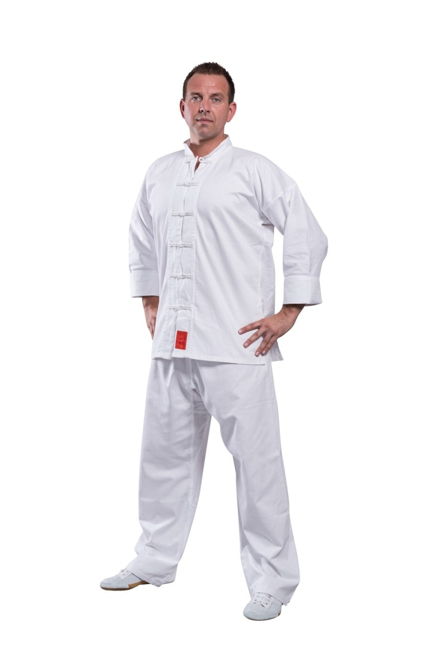 Tenue blanche de Shaolin Kung Fu