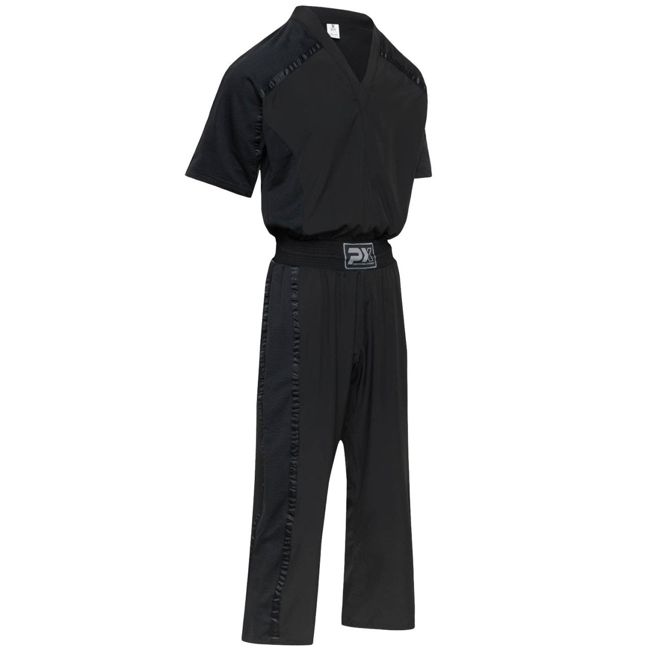 Pantalon de kickboxing PX All Style Legacy - Maille noire - Kickboxing, Pointfighting - Taille 130 à 200 cm