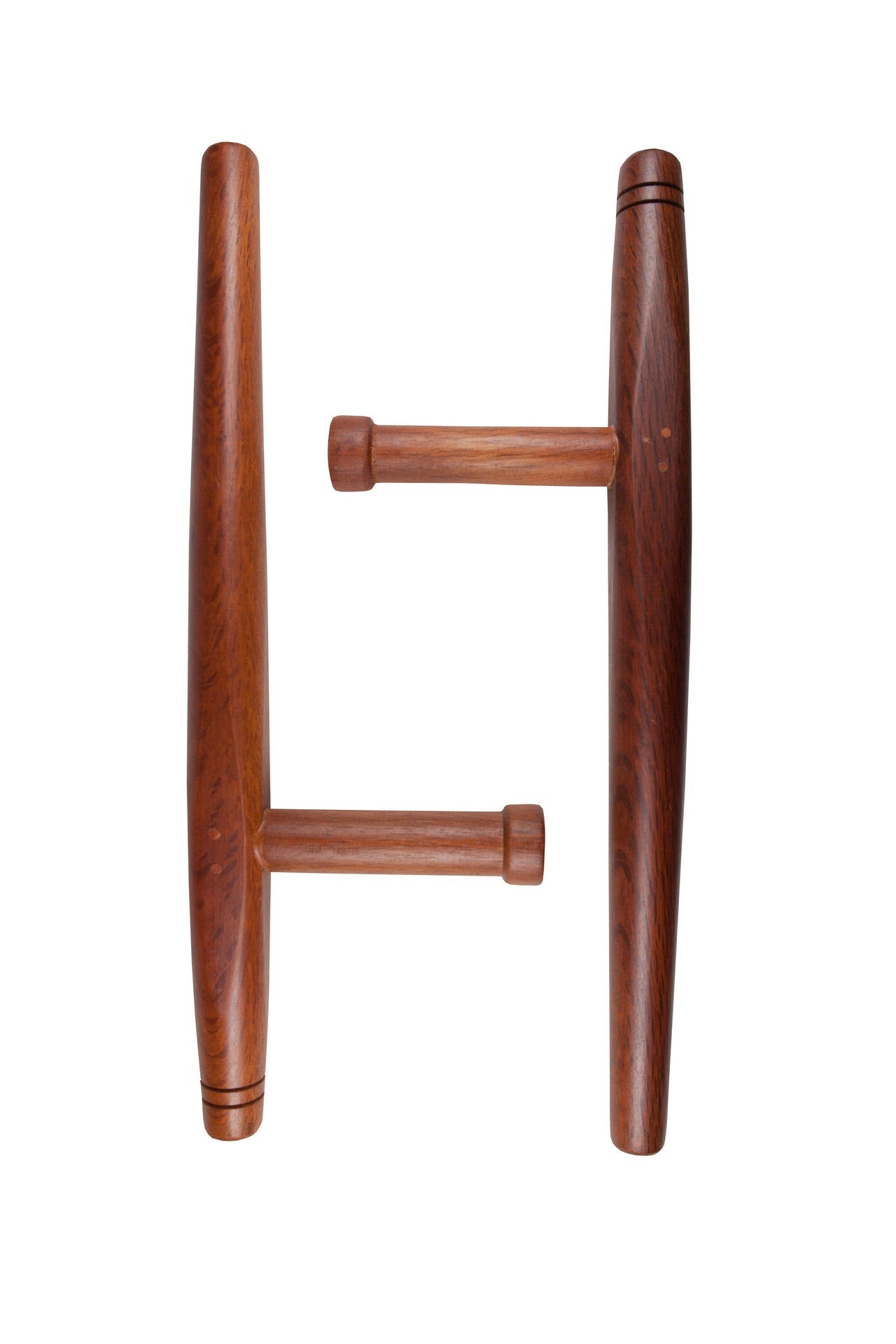 KWON (R) Tonfa Okinawa naturel, version courte (paire) 46 cm