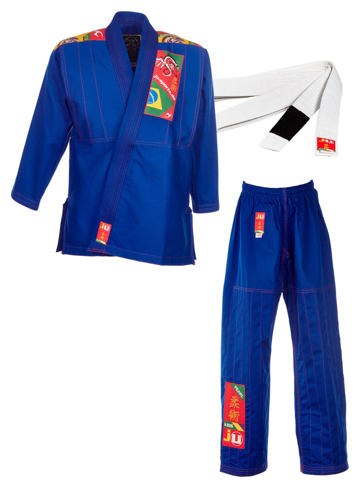 Combinaison de jiu-jitsu brésilien pour enfants, bleue