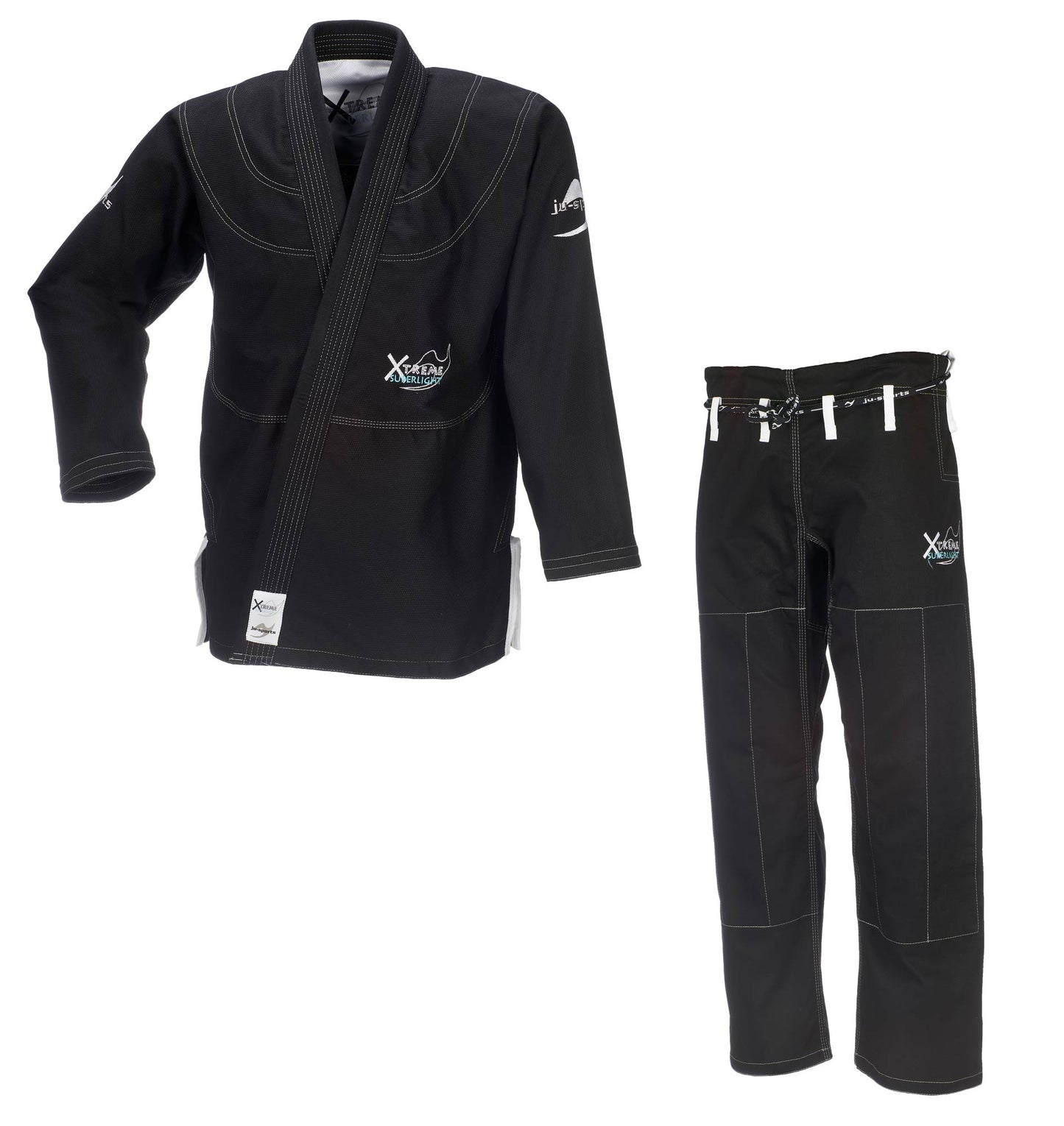 Combinaison de JJB Xtreme Superlight C19 noire pour Jiu-Jitsu Brésilien