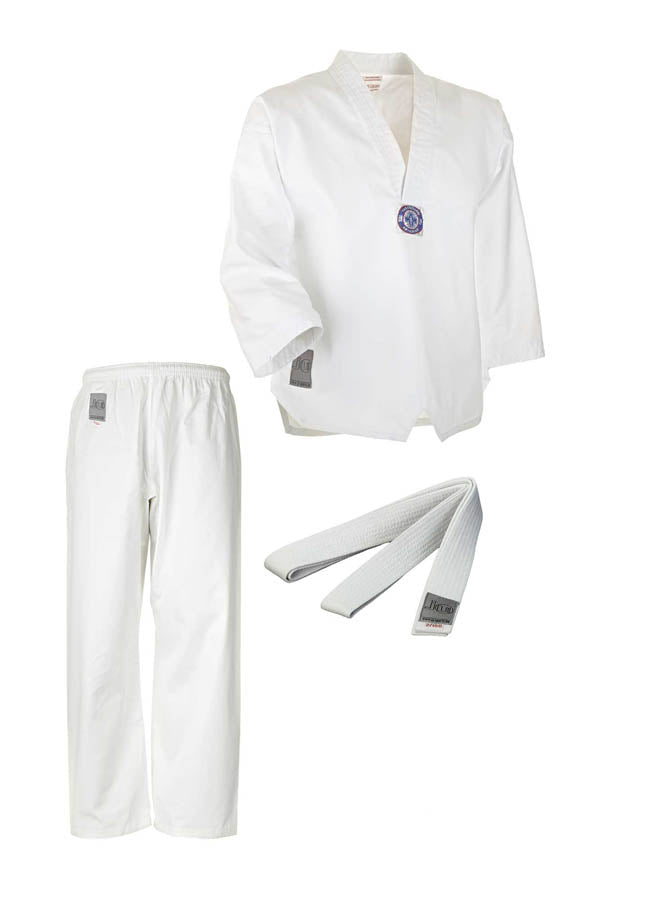 Combinaison de taekwondo Bonsaï blanche - Combinaison légère pour enfant avec ceinture blanche