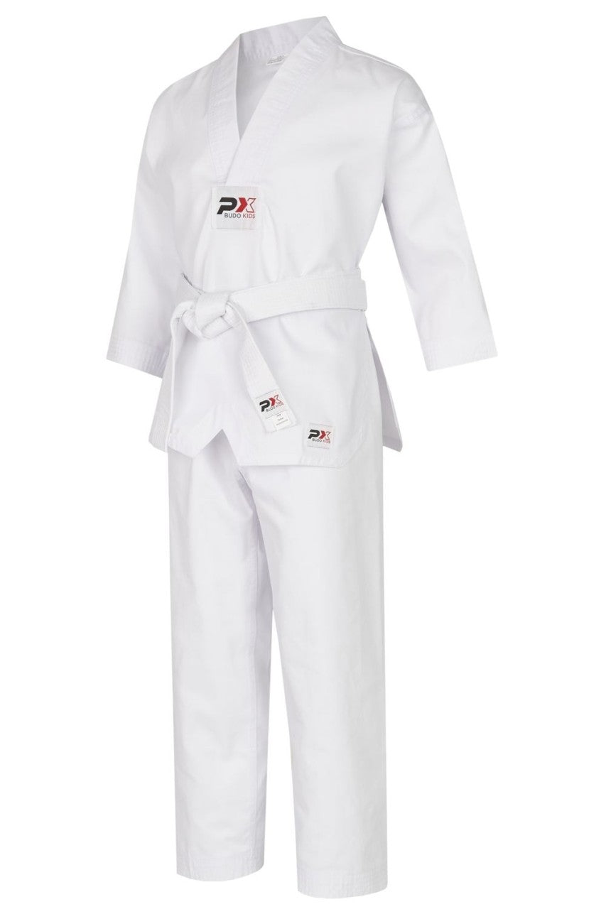 Tenue de Taekwondo PX BUDO KIDS blanche pour enfants