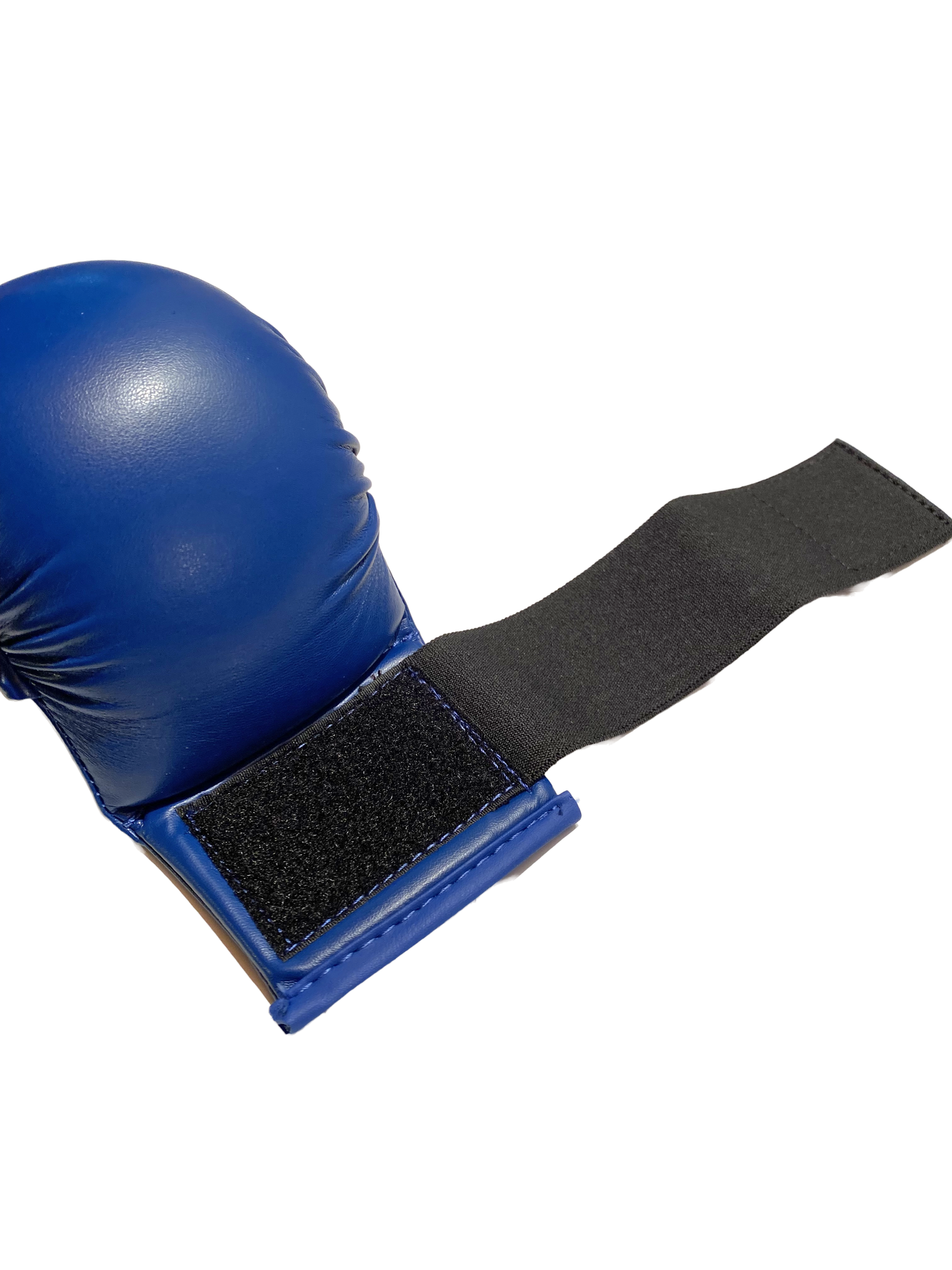 Protège-poings de karaté TEKKA BUDO bleus - Compétition de base - XS à XL - Protège-mains d'entraînement en cuir synthétique