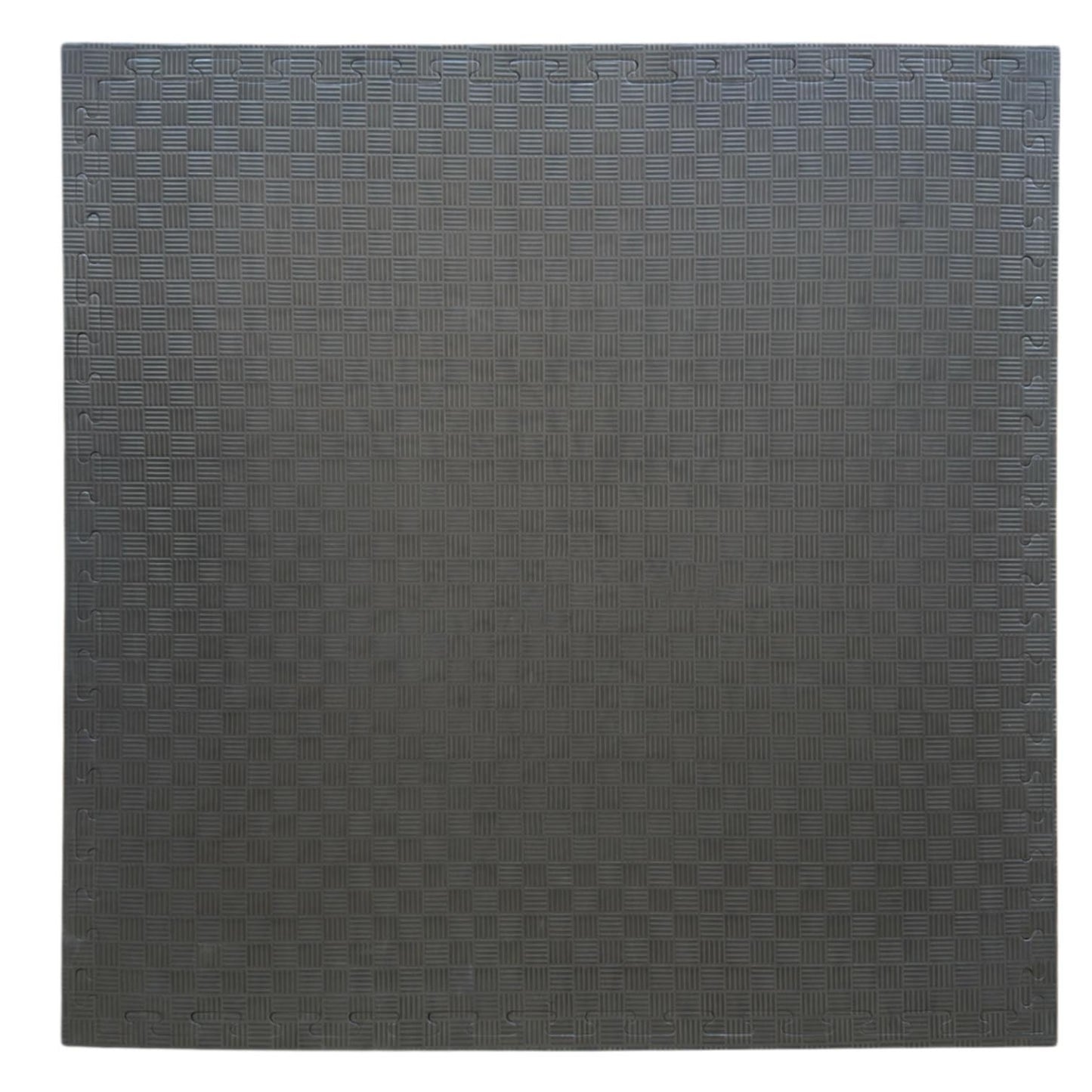 Kampfsportmatten Holzoptik Schwarz - 100 x 100 x 2,5cm - Wendematte, Steckmatte
