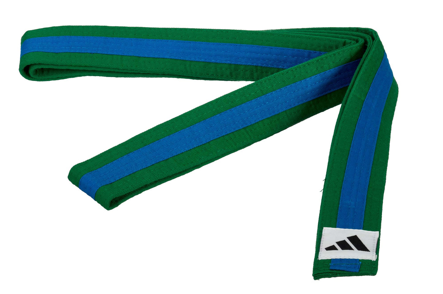 Ceinture adidas verte/bleue/verte, ceinture de karaté, ceinture de judo, ceinture de taekwondo