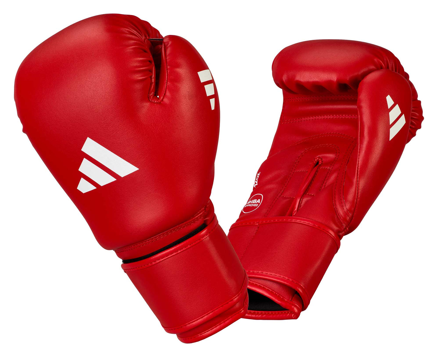 Gants de boxe Adidas IBA en cuir de cactus rouge, adiIBAG1C