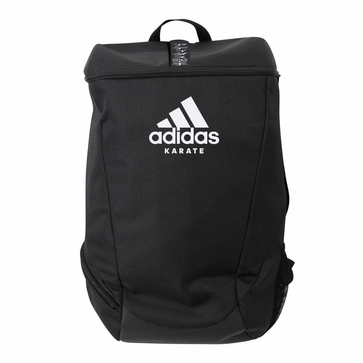 Sac à dos de sport adidas Karate, taille M-L, noir et blanc, adiACC090K