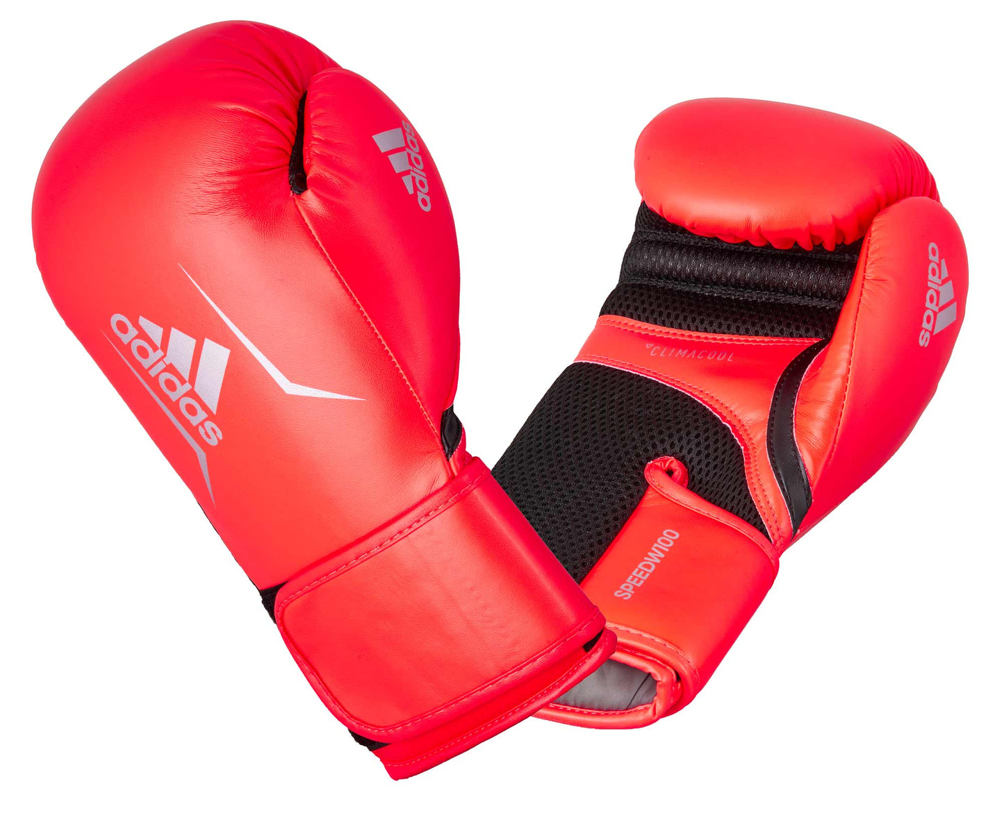 Gants de boxe Adidas Speed 100 pour femme, ADISBGW100, rouge solaire et argent