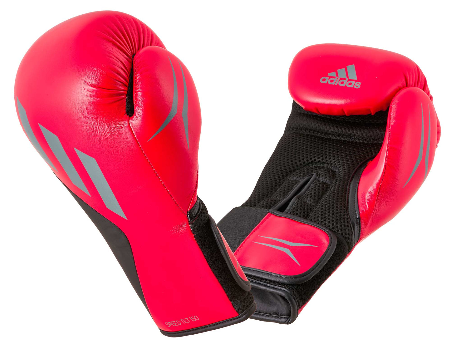 Gants de boxe Adidas SPEED TILT 150, rouge-noir-gris SPD150TG