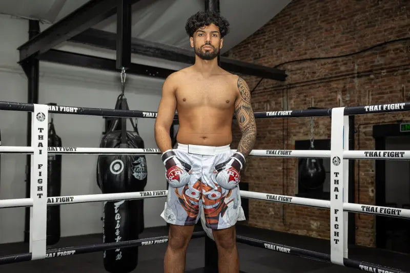 Anime Athletics MMA Handschuhe GATORINGU schwarz-weiß Sparring Faustschützer