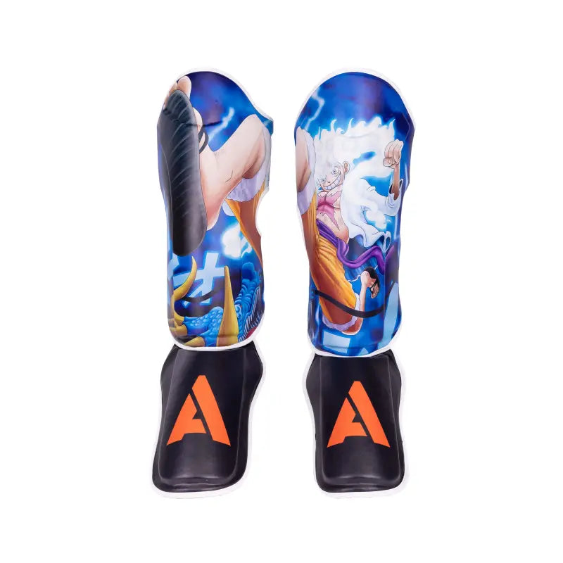 Anime Athletics Schienbeinschoner GIGANTO schwarz-weiß - Schienbeinschützer Spannschützer