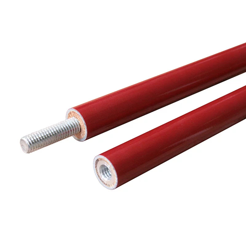 Bâton de combat conique en graphite 182 cm, rouge-bleu - 2 pièces et bâton long amovible