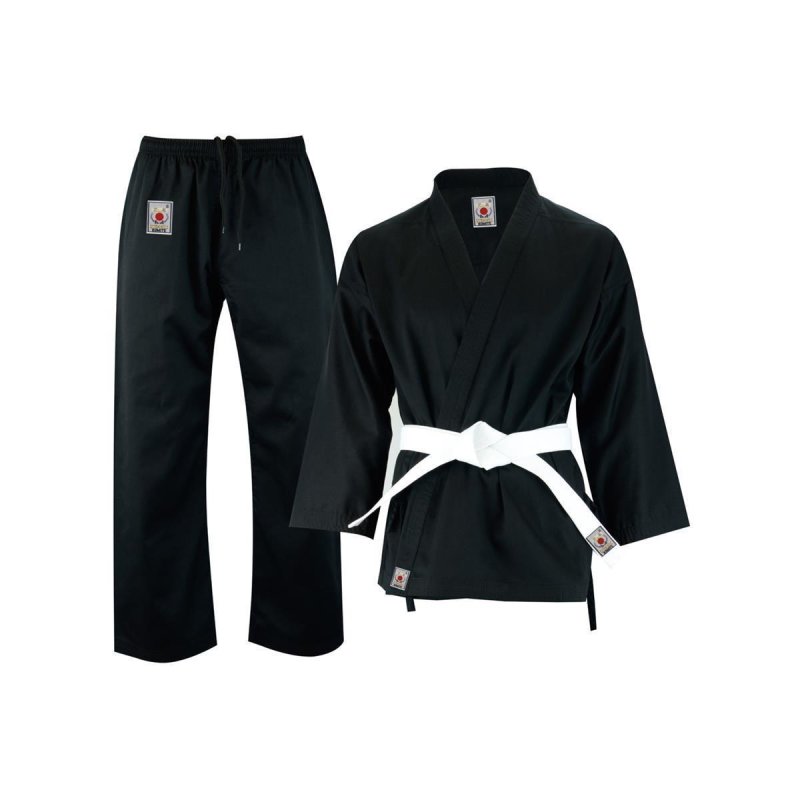 Tenue de karaté noire 12 oz, édition KUMITE