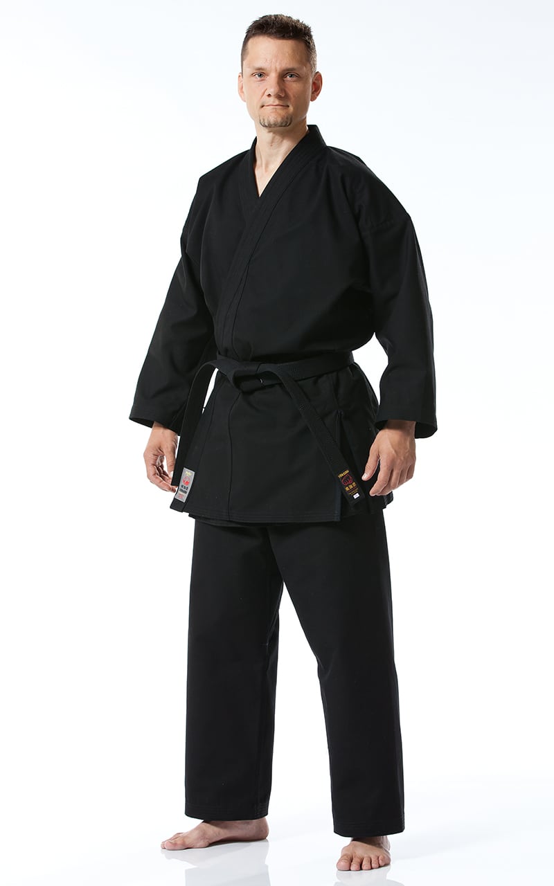 KARATE GI, TOKAIDO BUJIN KURO, combinaison de karaté 14oz noire