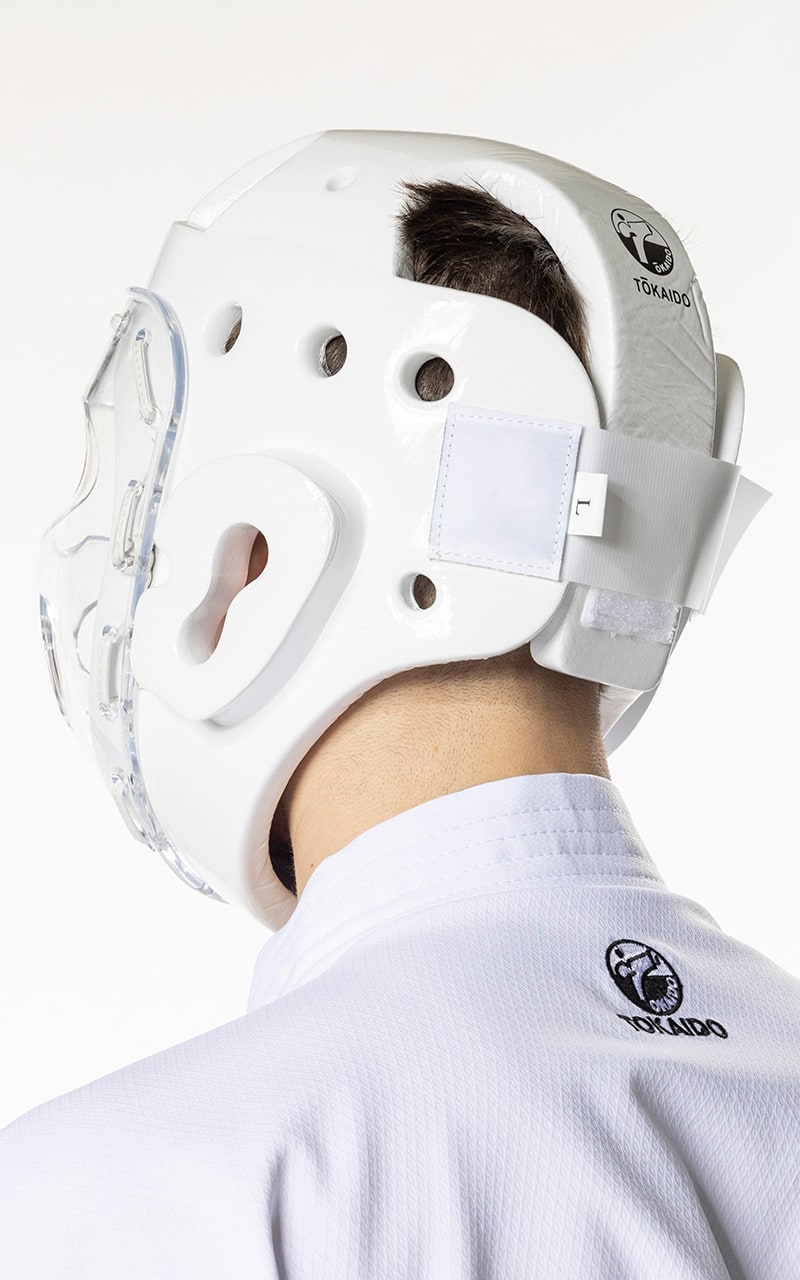 Casque de karaté, TOKAIDO Junior, WKF - Blanc