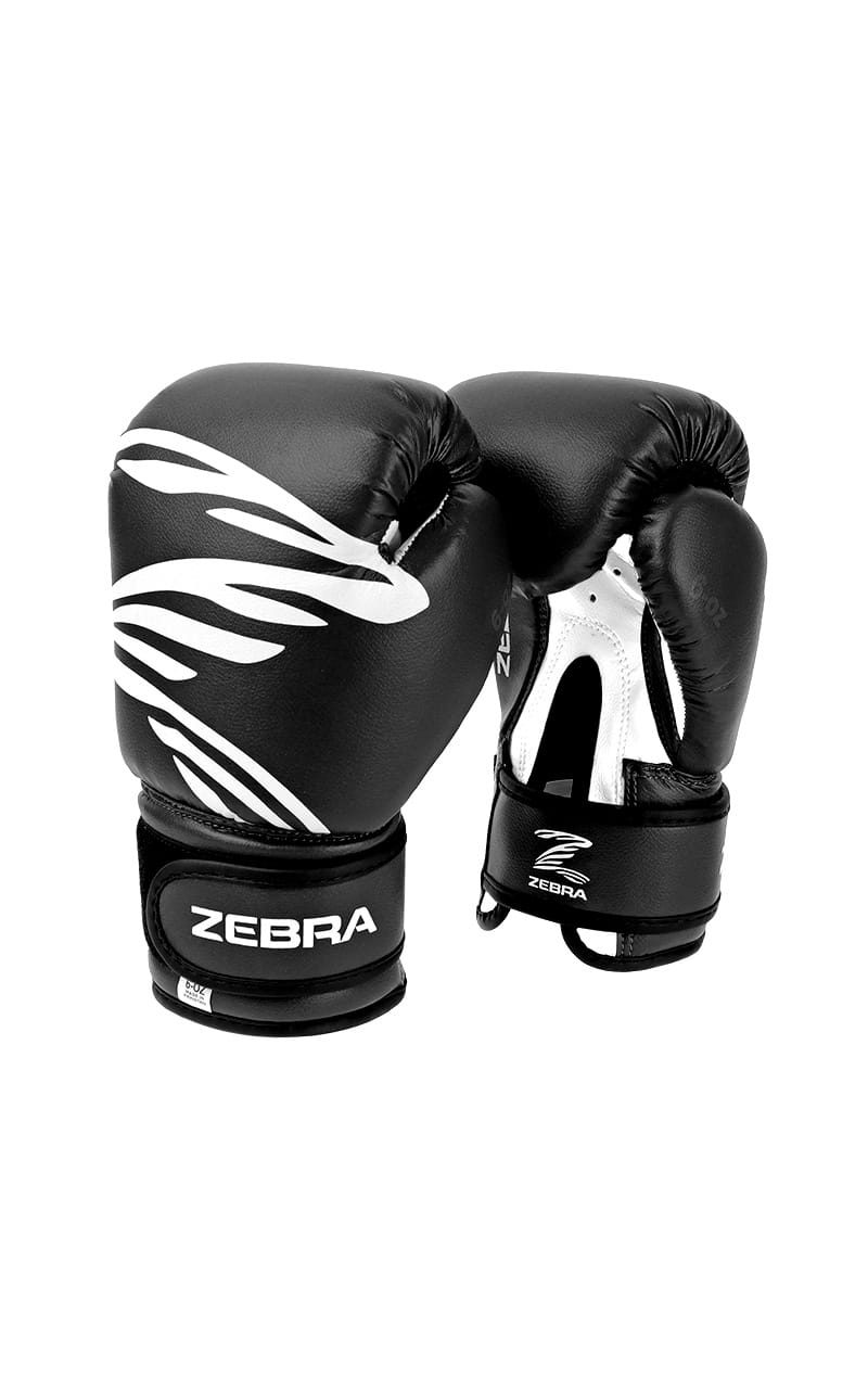 Gants de boxe pour enfants ZEBRA FILLY Kids noir-blanc