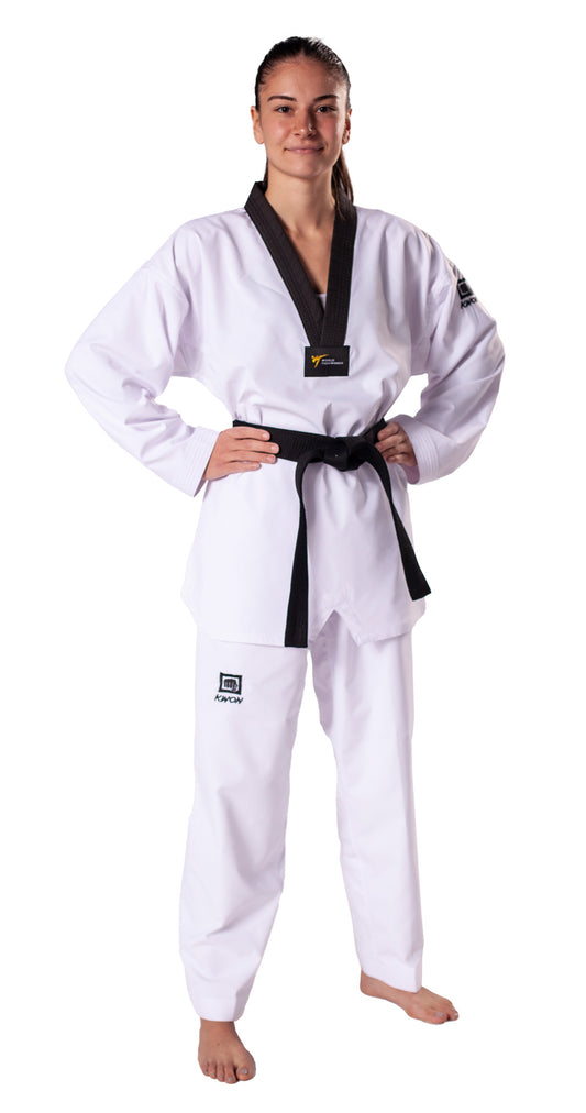 Uniforme de Taekwondo KWON (R) Premiere Plus avec revers noir