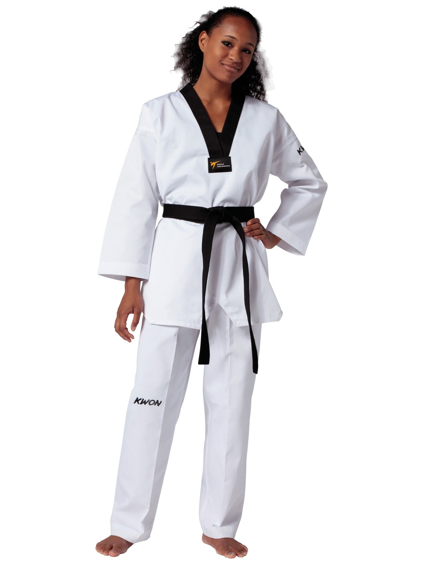Uniforme de Taekwondo KWON (R) Victory revers noir