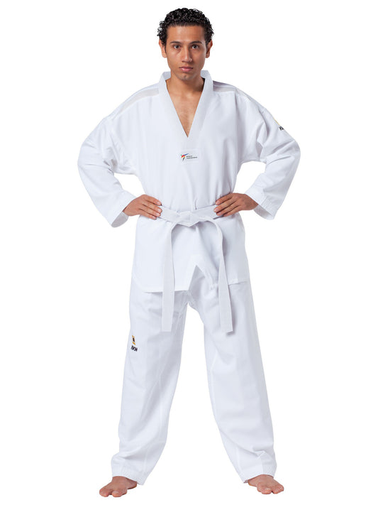 Uniforme de Taekwondo KWON (R) Fightlite à revers blanc
