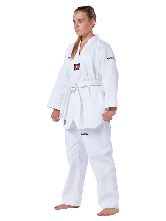 Uniforme de Taekwondo KWON (R) Victory revers blanc
