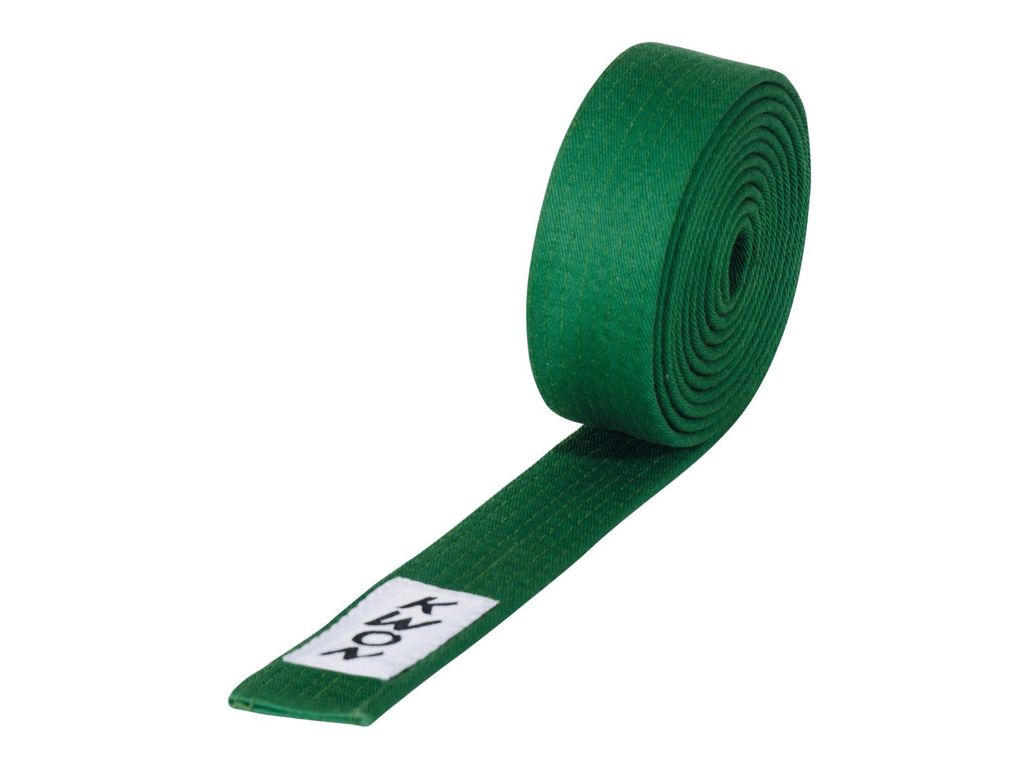 Ceinture Budo KWON (R) verte, 4 cm de large, différentes longueurs, coton résistant, ceinture d'arts martiaux