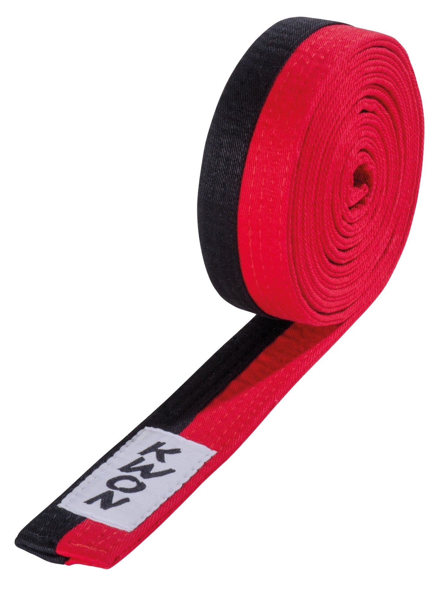 KWON (R) Taekwondo Budo ceinture Poom noir/rouge Poomsae ceinture
