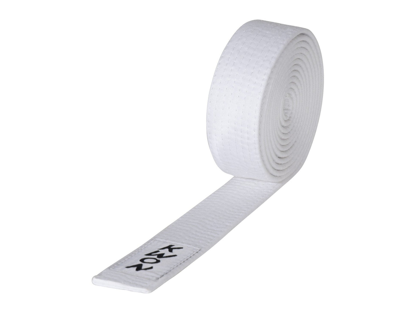 Ceinture Budo KWON (R) blanche, 4 cm de large, différentes longueurs, coton résistant, Karaté Taekwondo Judo Ninjutsu