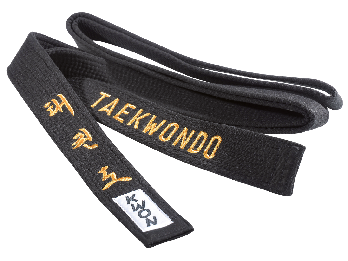 Ceinture KWON (R) Budo Taekwondo Ceinture noire de 5 cm de large avec broderie TKD
