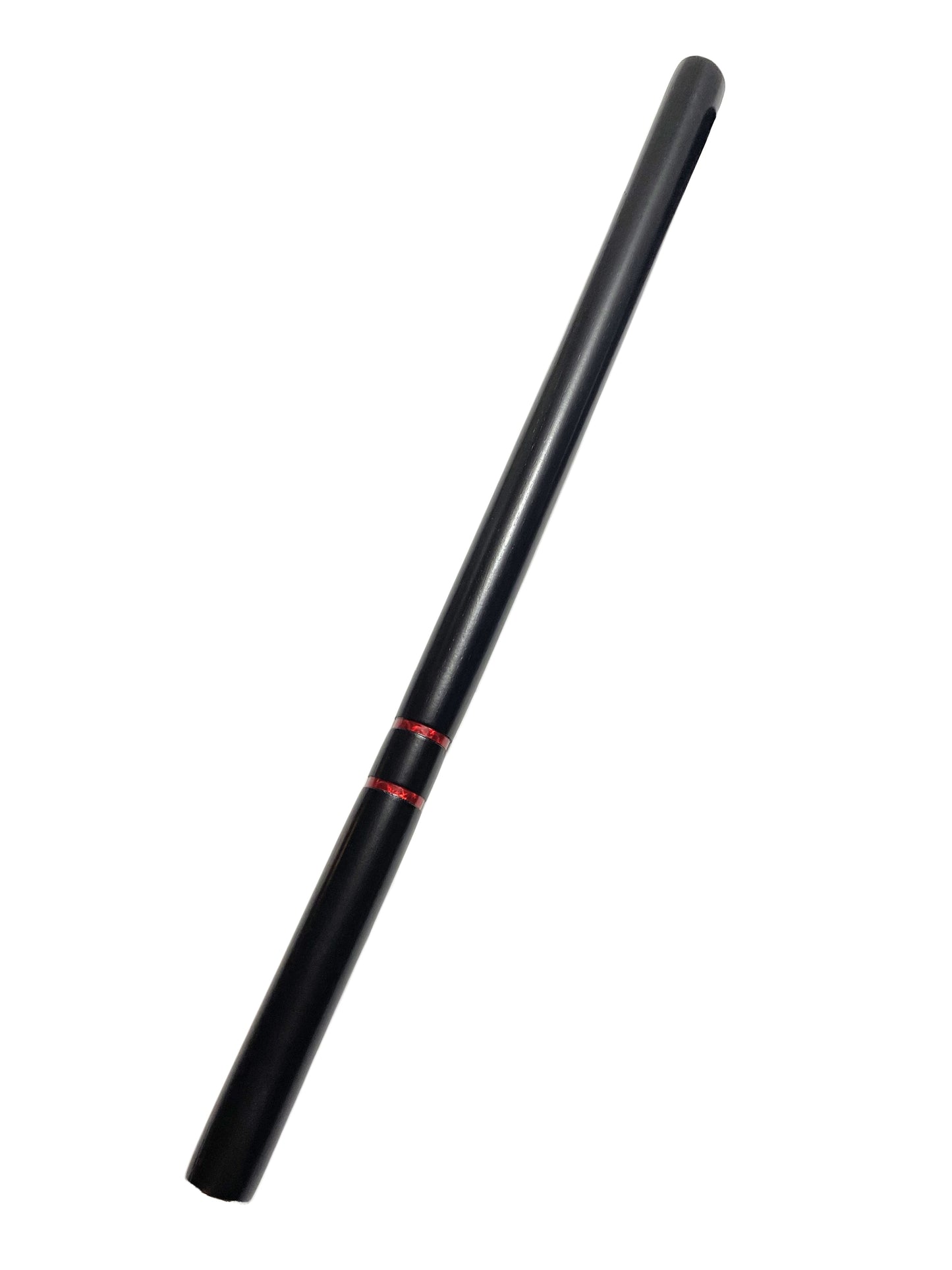 Lot de 10 bâtons d'escrime noirs - conception robuste - bâton d'entraînement 65 cm - bâton Arnis bois chêne bâton court Kali