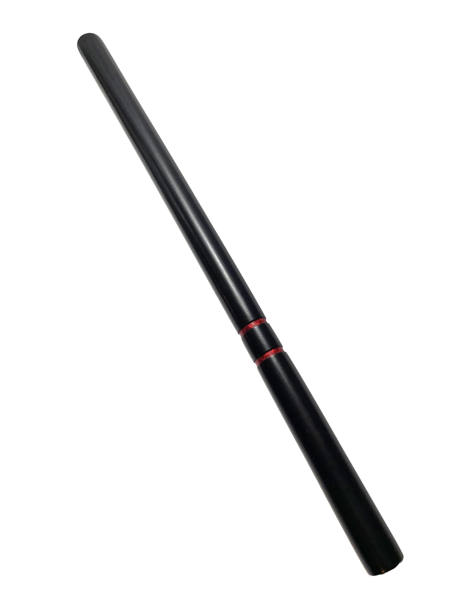 Lot de 10 bâtons d'escrime noirs - conception robuste - bâton d'entraînement 65 cm - bâton Arnis bois chêne bâton court Kali