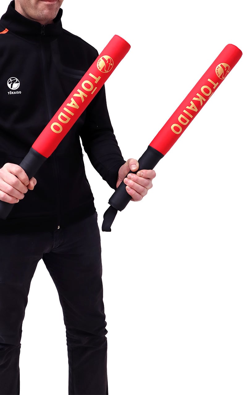Karate Coaching Soft Sticks, TOKAIDO, rot / schwarz