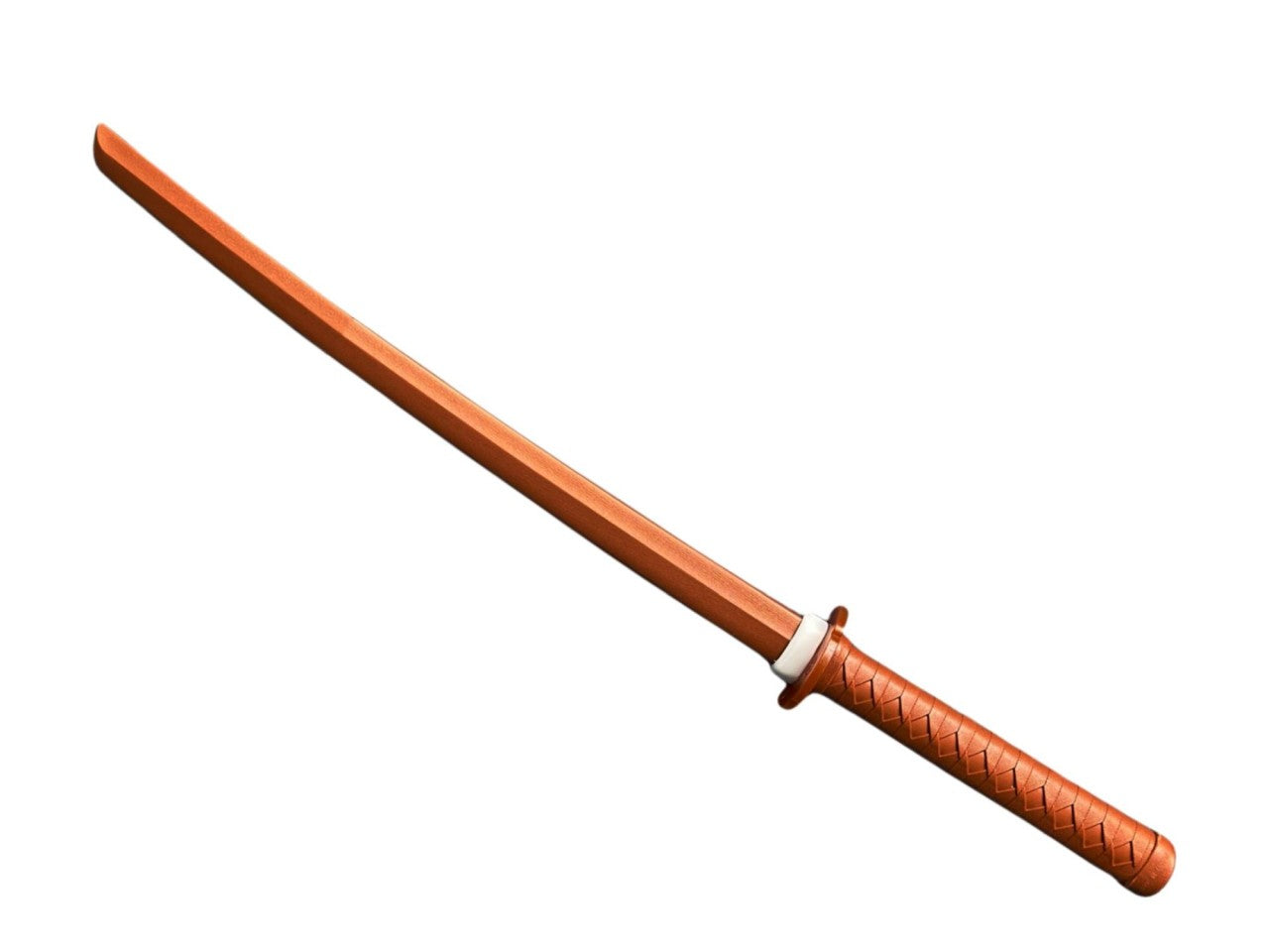 TEKKA BUDO Shoto TPR plastique - marron - 62 cm avec Tsuba - sabre court japonais - sabre en bois Aikido, Iaido, Kempo, Kobudo, sabre d'entraînement aux arts martiaux