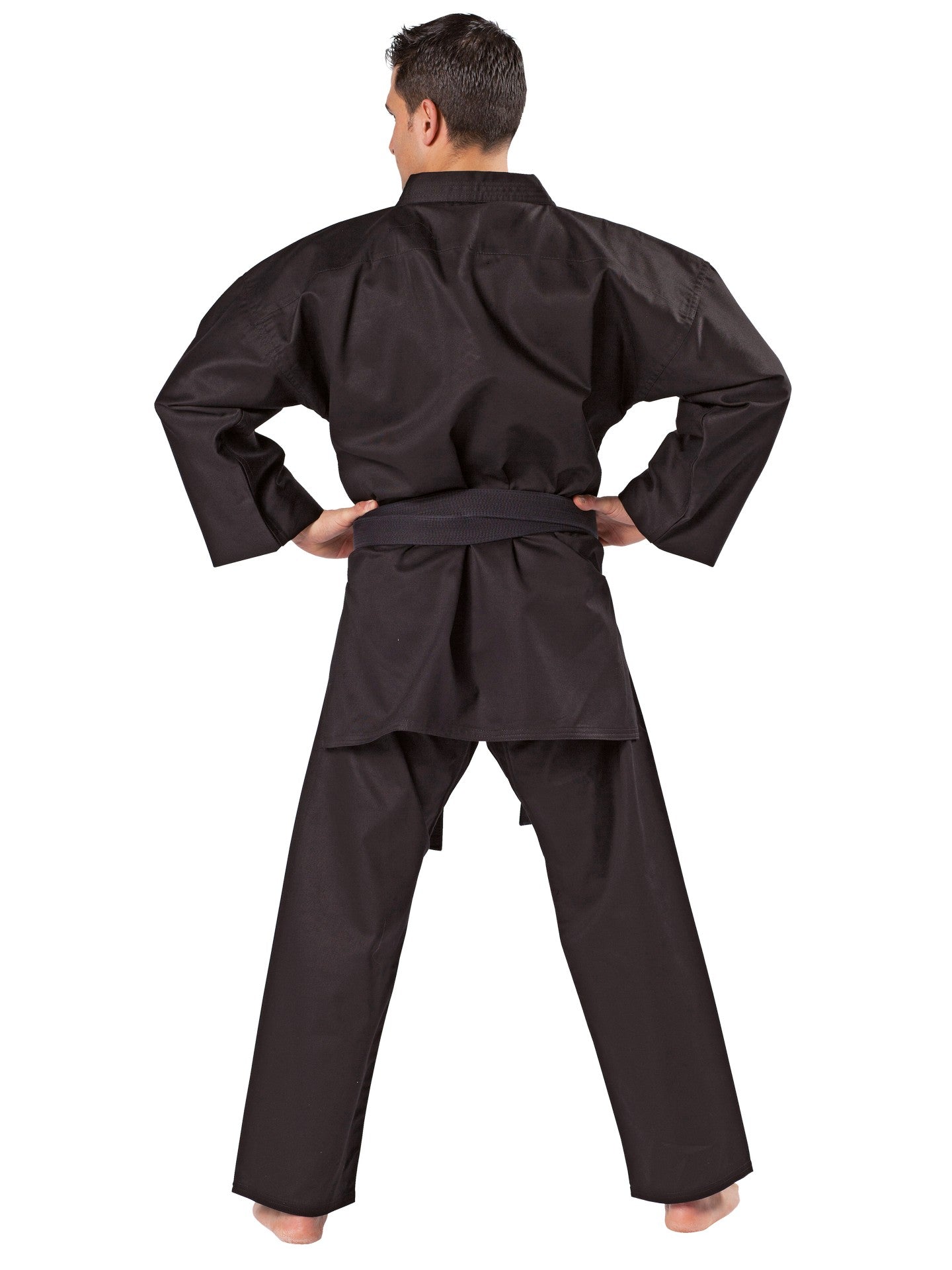 Combinaison de karaté KWON (R) traditionnelle noire - 8 oz, noir - Karaté Gi