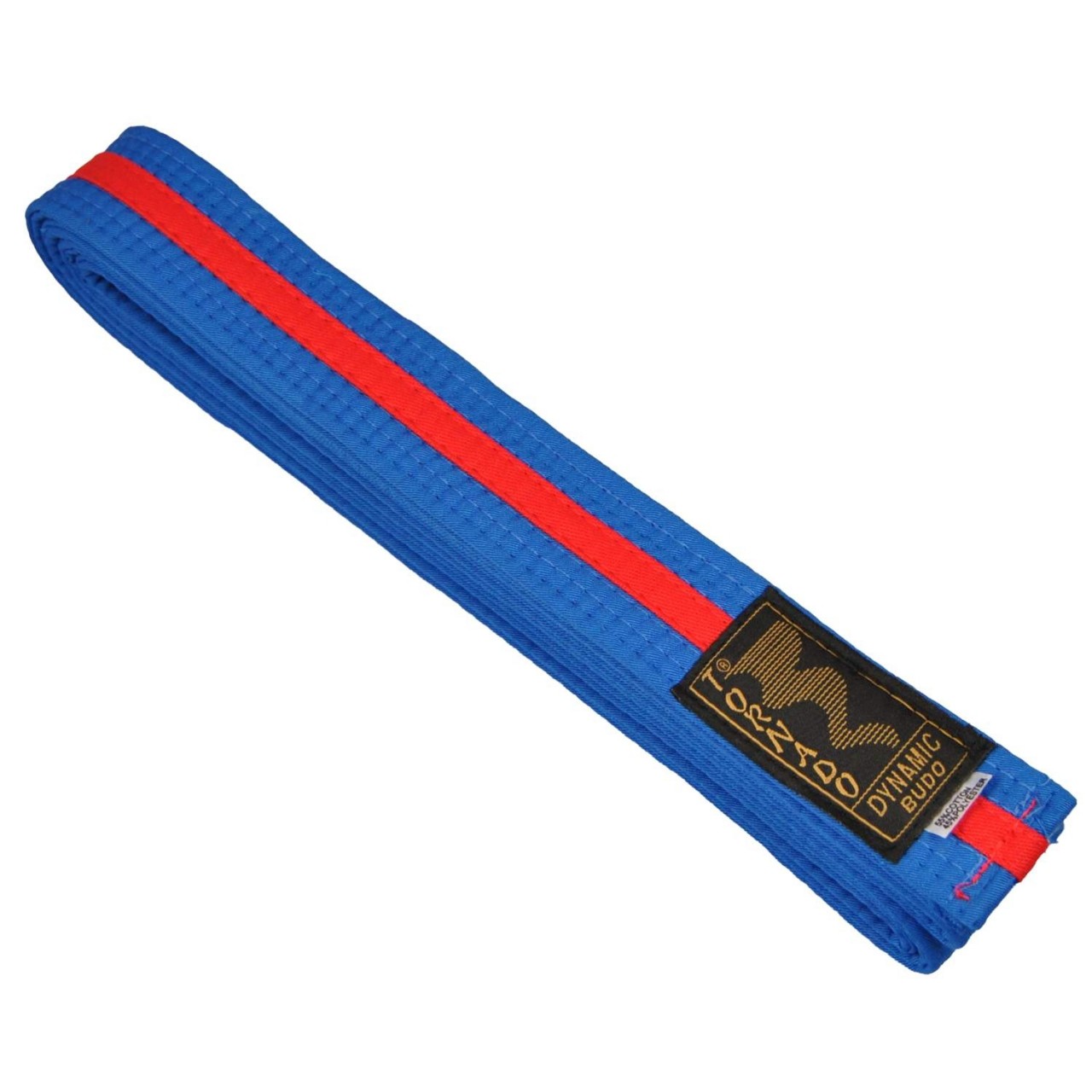 Ceinture Budo bleu-rouge