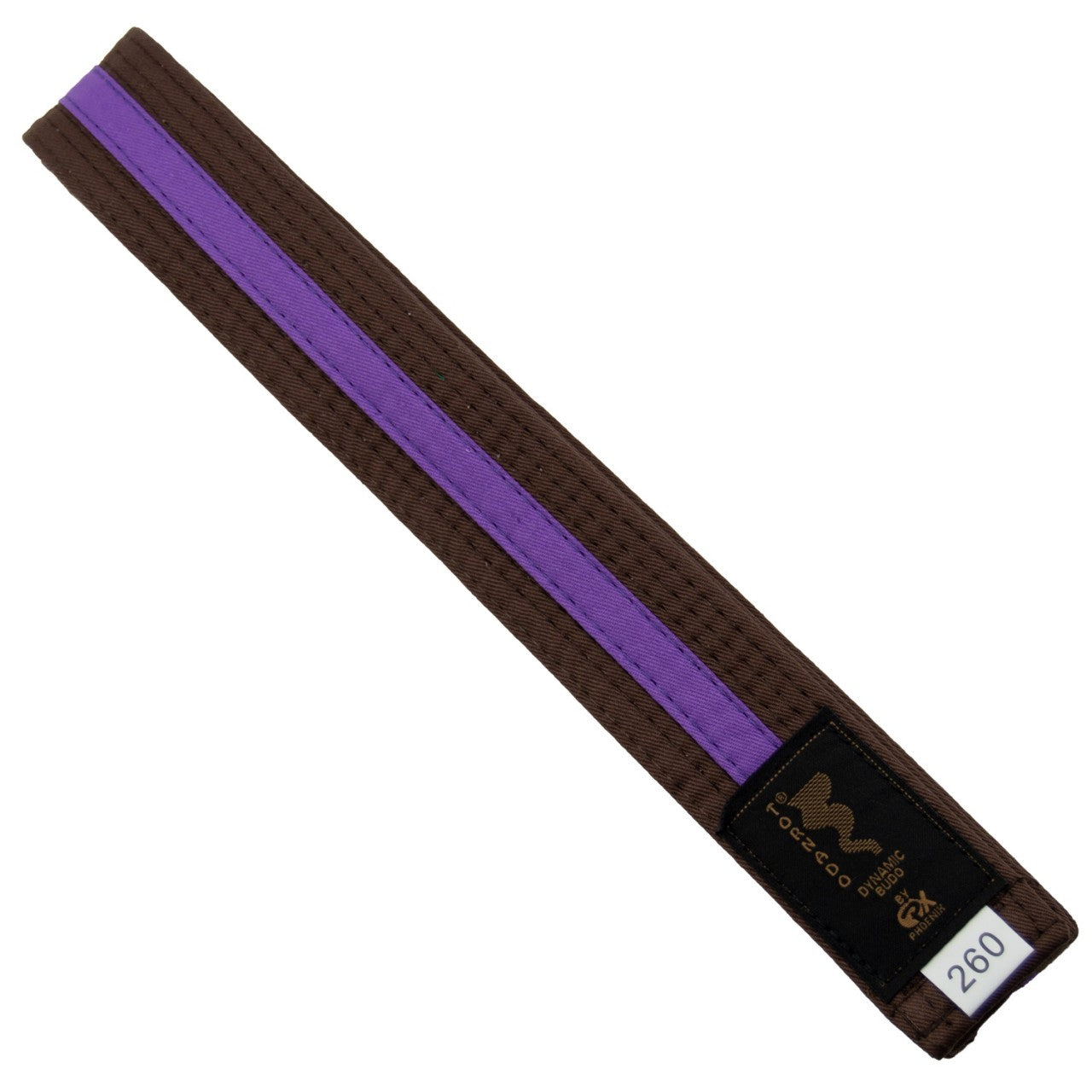 Ceinture Budo marron-violet