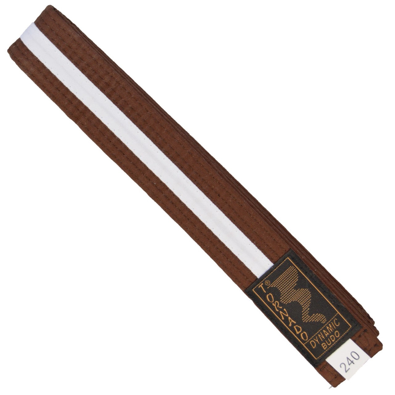 Ceinture Budo marron-blanc