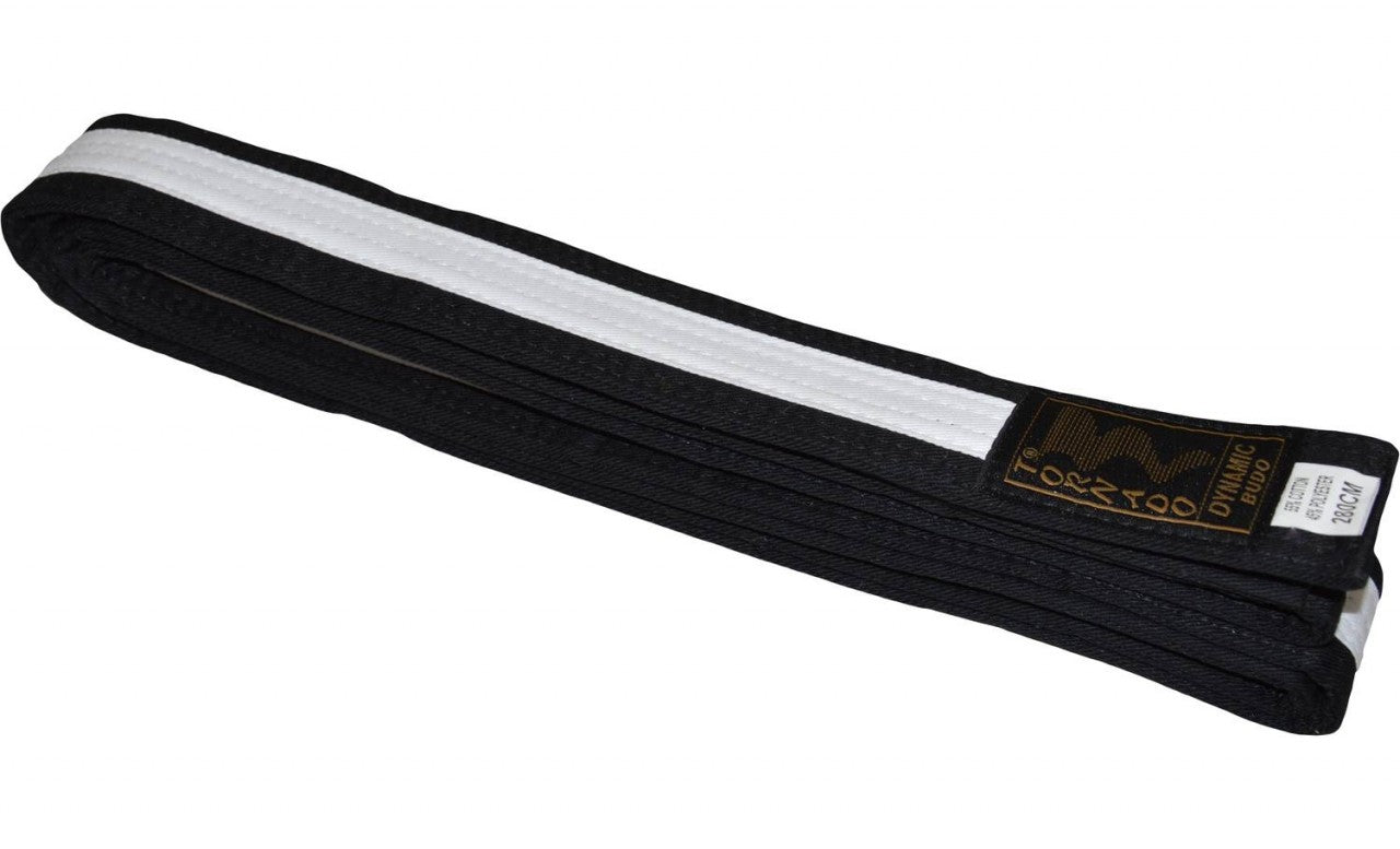 Ceinture Budo noire et blanche
